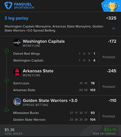 Parlay P Money Team Wins