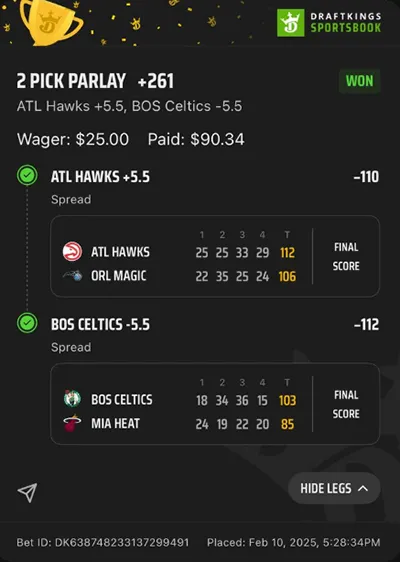 Parlay P Money Team Wins