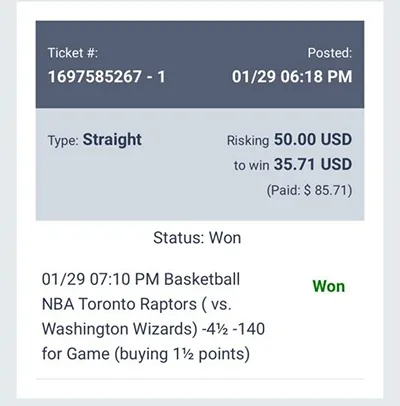 Parlay P Money Team Wins