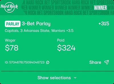 Parlay P Money Team Wins