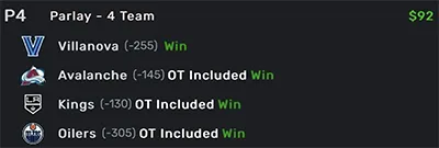 Parlay P Money Team Wins