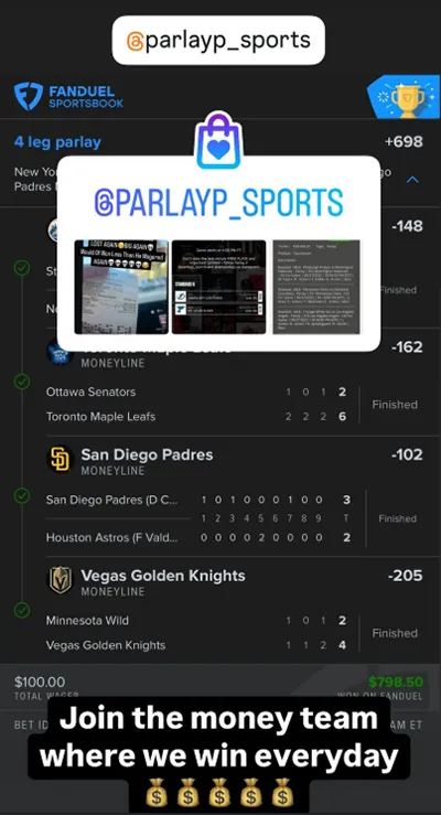 Parlay P Money Team Wins