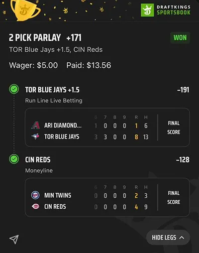 Parlay P Money Team Wins