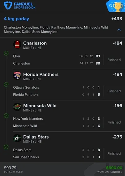 Parlay P Money Team Wins
