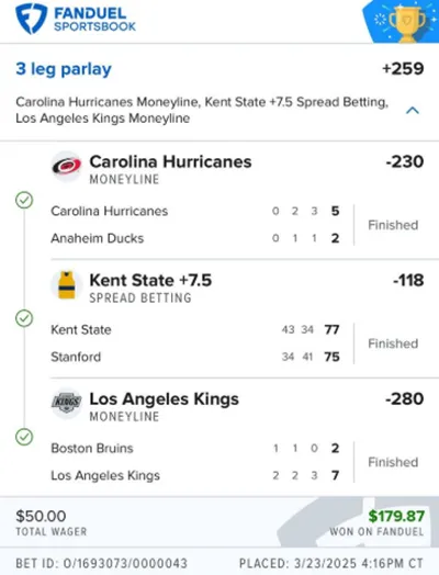 Parlay P Money Team Wins