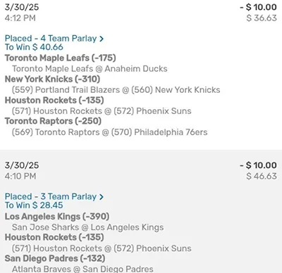 Parlay P Money Team Wins